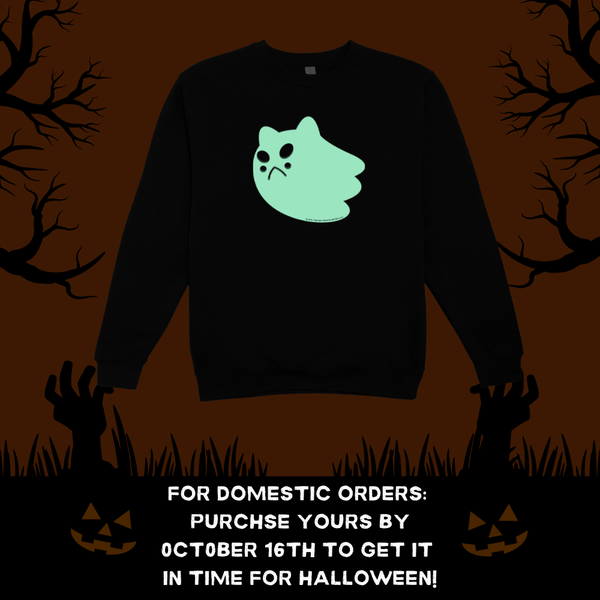 Puppycat Ghost GLOW Sweatshirt! (LIMITED QUANTITY)