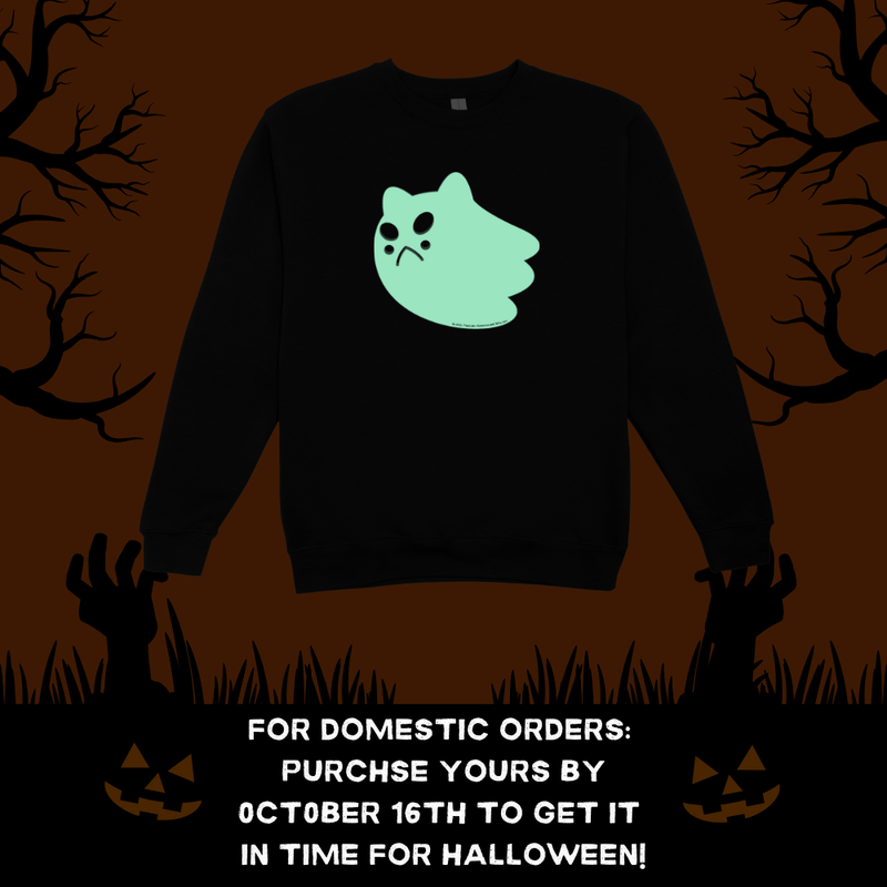 Puppycat Ghost GLOW Sweatshirt! (LIMITED QUANTITY)