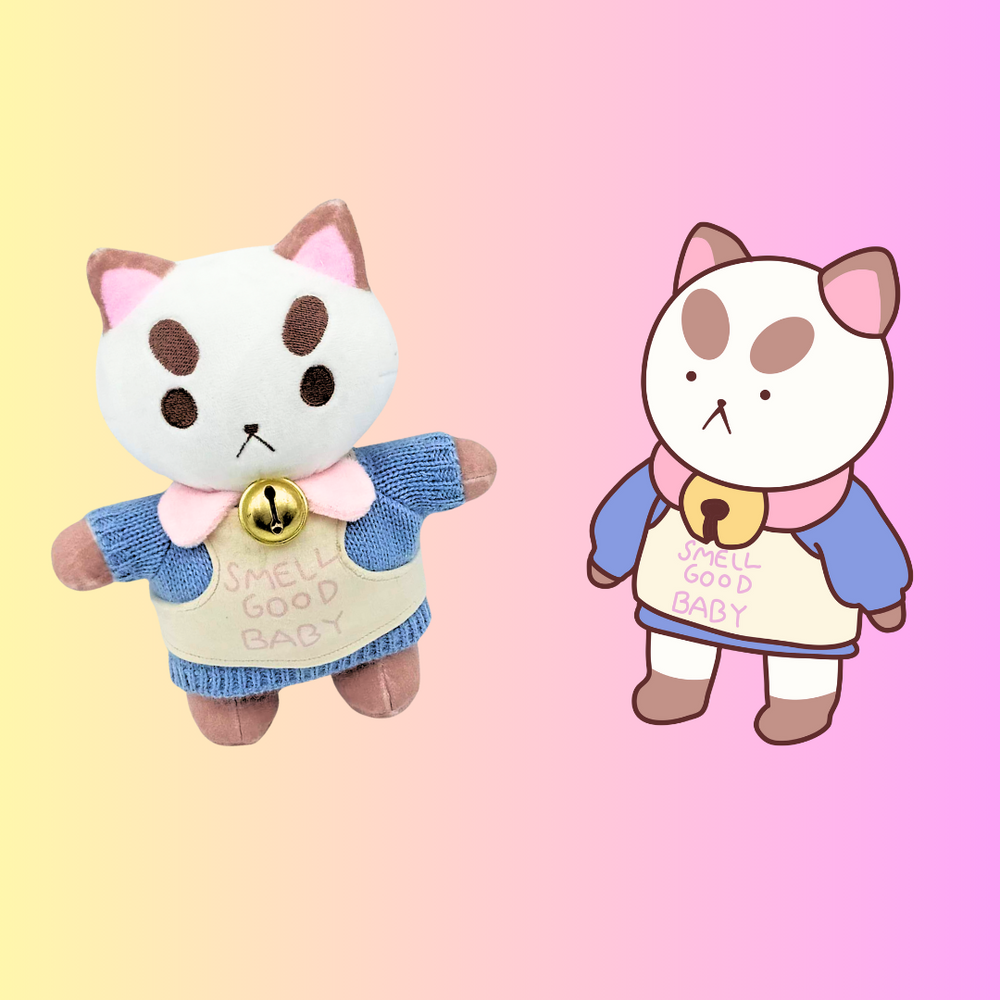 Bee and Puppycat - LIMITED EDITION Puppycat Stinky Boy Plush Bee and Puppycat - LIMITED EDITION Puppycat Stinky Boy Plush