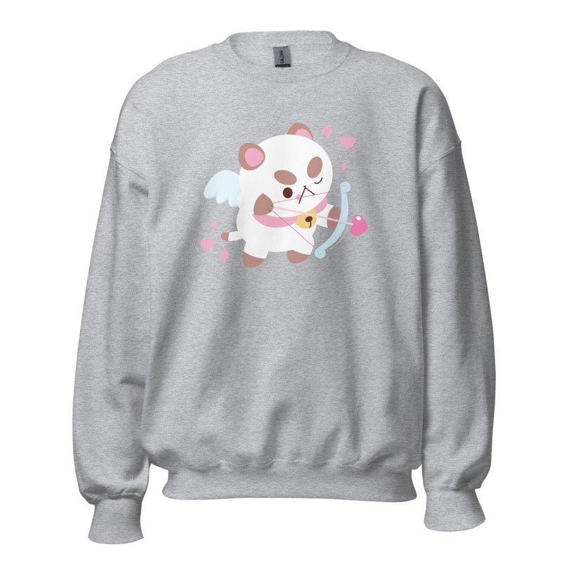 Cupid Puppycat Valentine's Day Sweatshirt