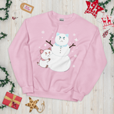 Snowman Puppycat Sweatshirt