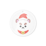 Santa Puppycat Acrylic Ornament