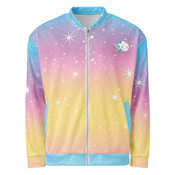 Unisex Puppycat Pastel Neon Bomber